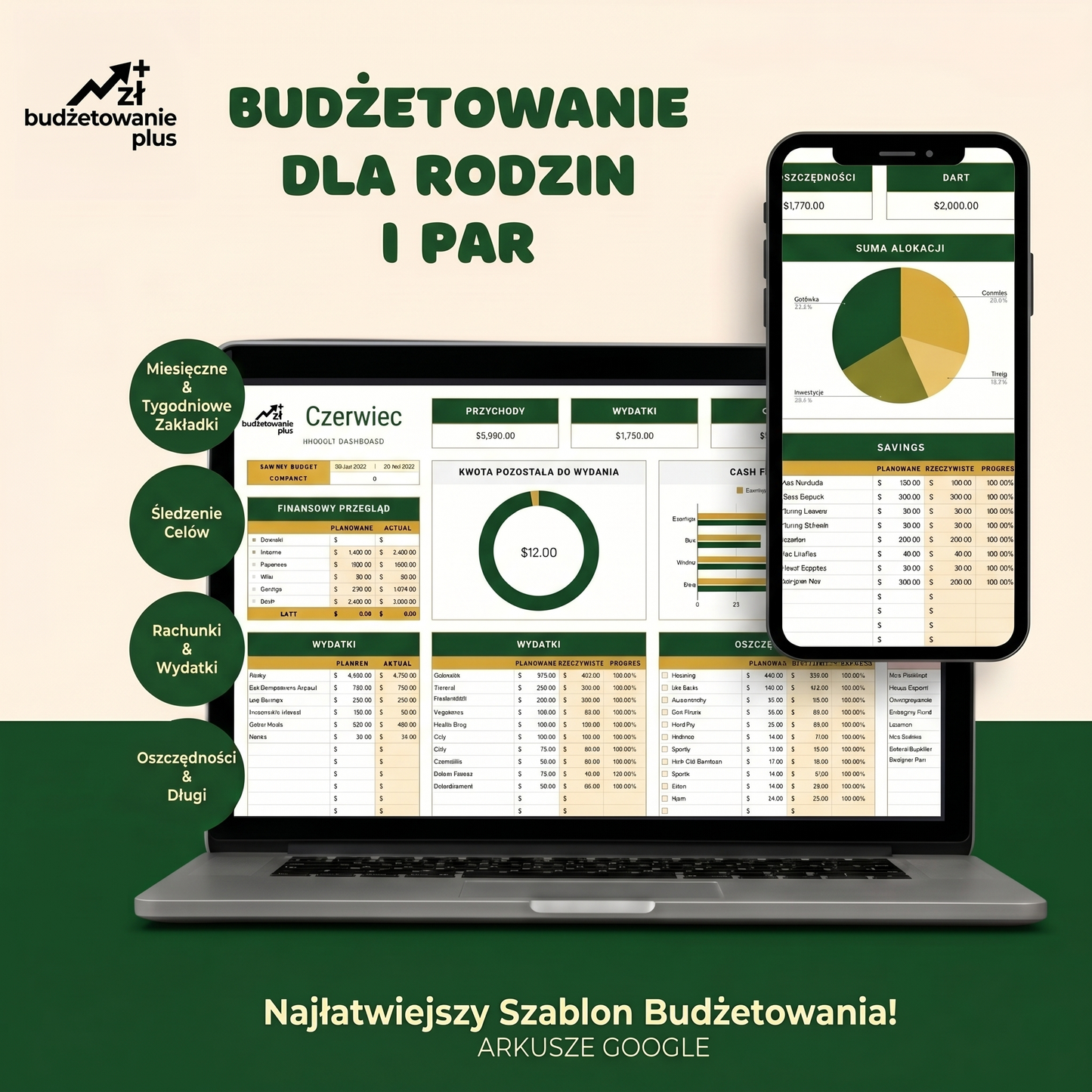 Budżet dla Rodzin i Par - Szablon Arkusza Excel
